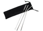 Stainless Steel Straw Set w Cleaning Brush