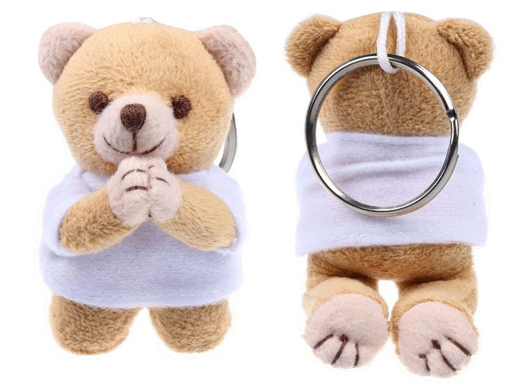 Customised Mini Teddy Bear w Keychain – Cyber Gifts Pte. Ltd.
