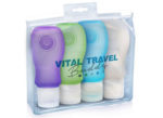 Travel Silicon Bottle Set in Pouch