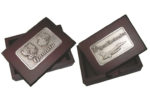 Wooden Namecard Holder w Pewter