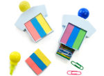 Highlighter w Post It Pad & Paper Clips JSS1010