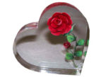 Acrylic Heart Paperweight