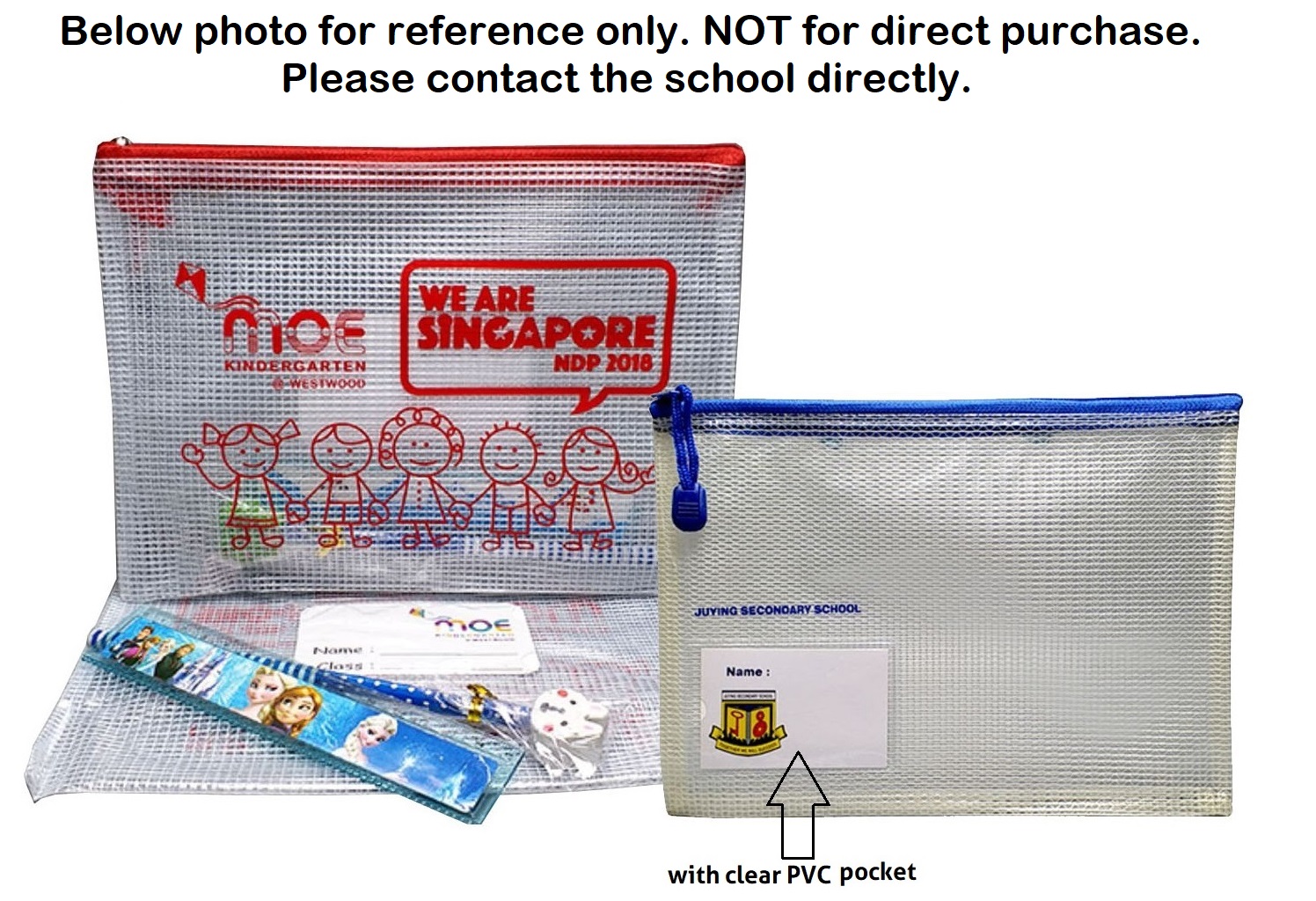 PVC Clear Pencil Case with Pocket