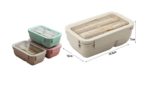 Straw Wheat Lunch Box Tier 1-B