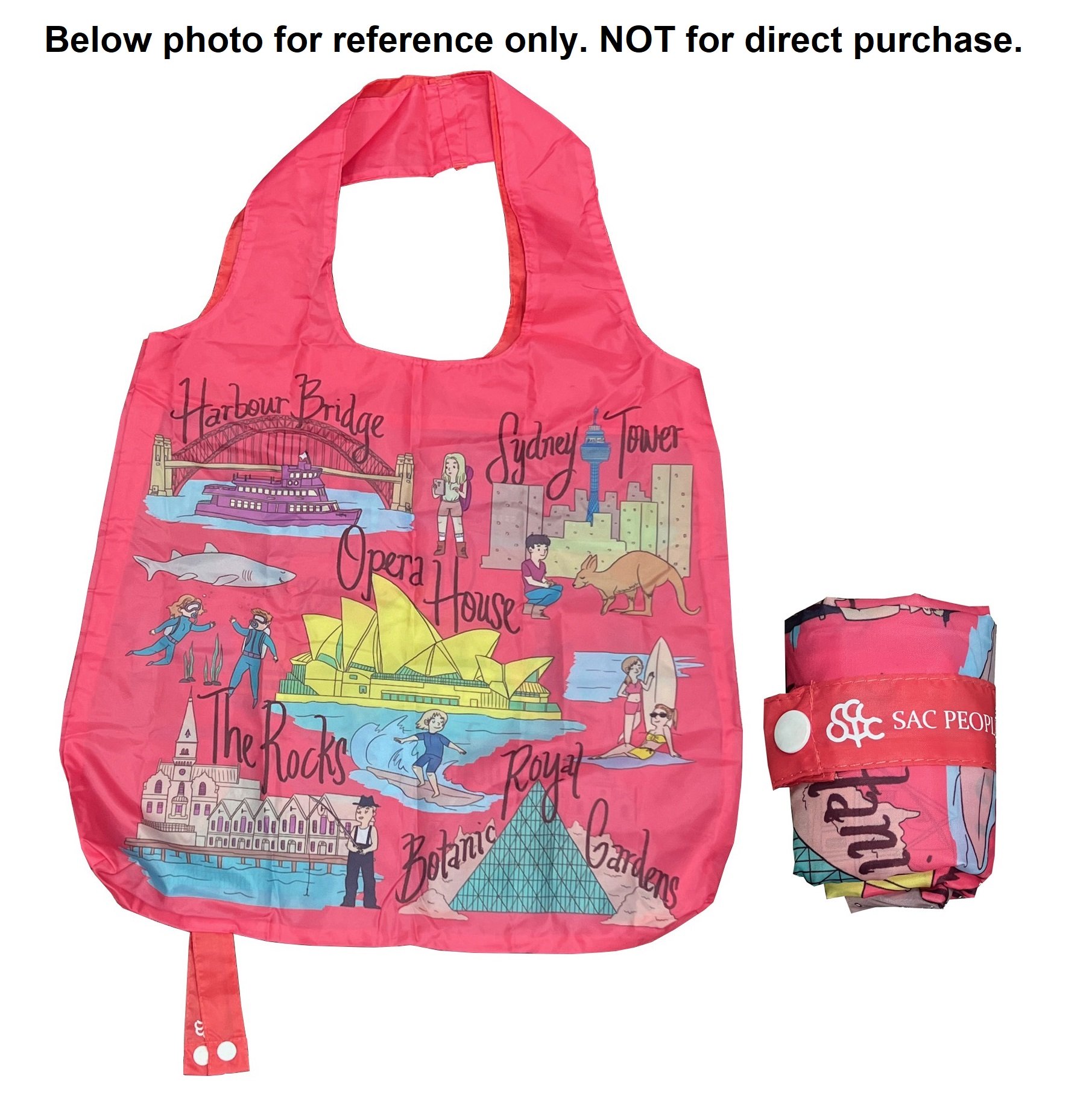Foldable Bag-Dark Pink