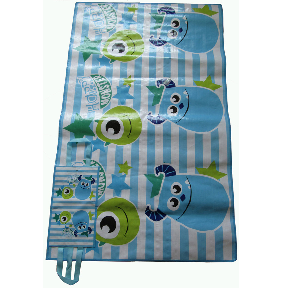 Customised PP Laminated Picnic Mat with 3 colors printing