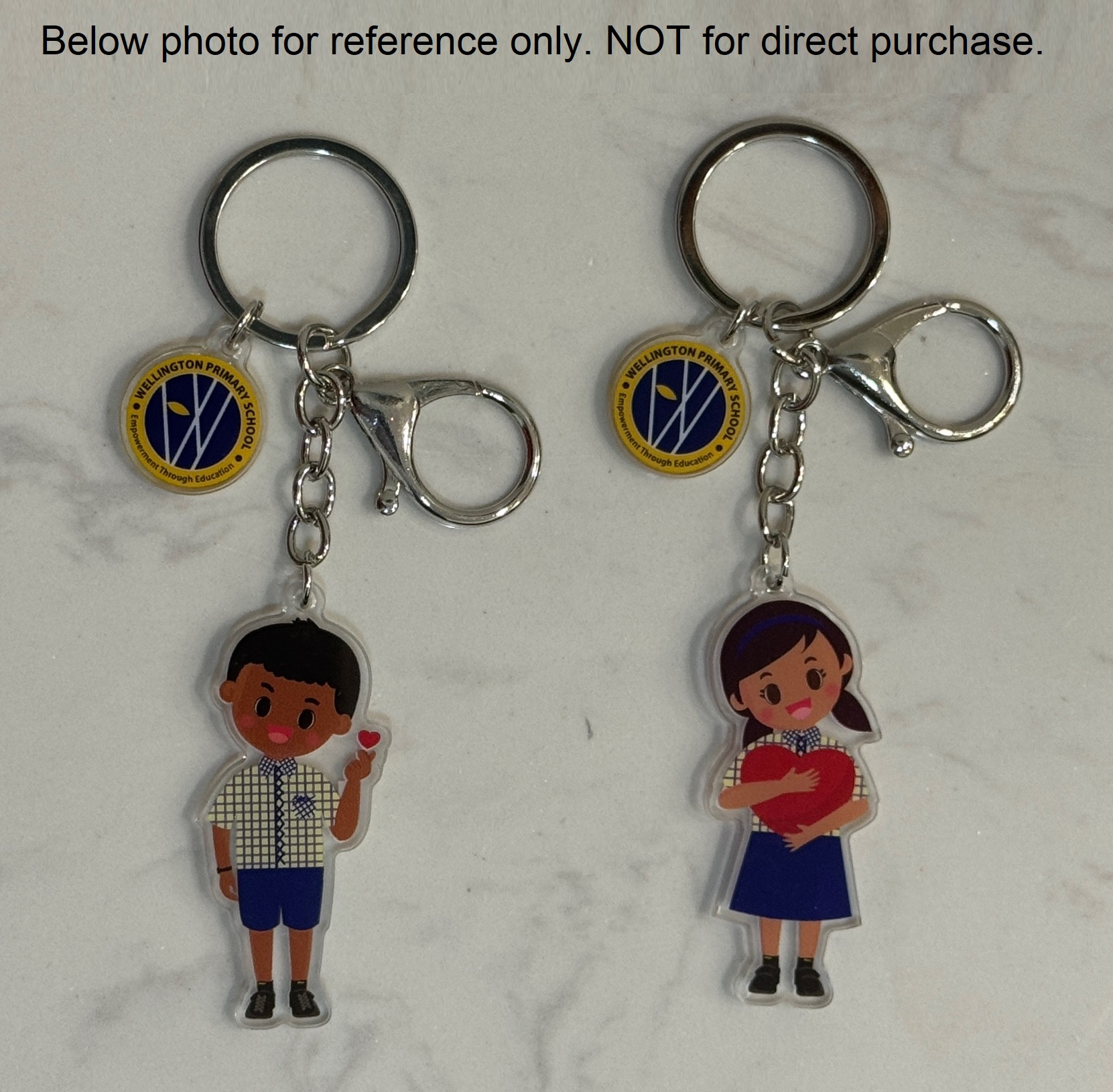 Customised Acrylic Keychain with School Mascot