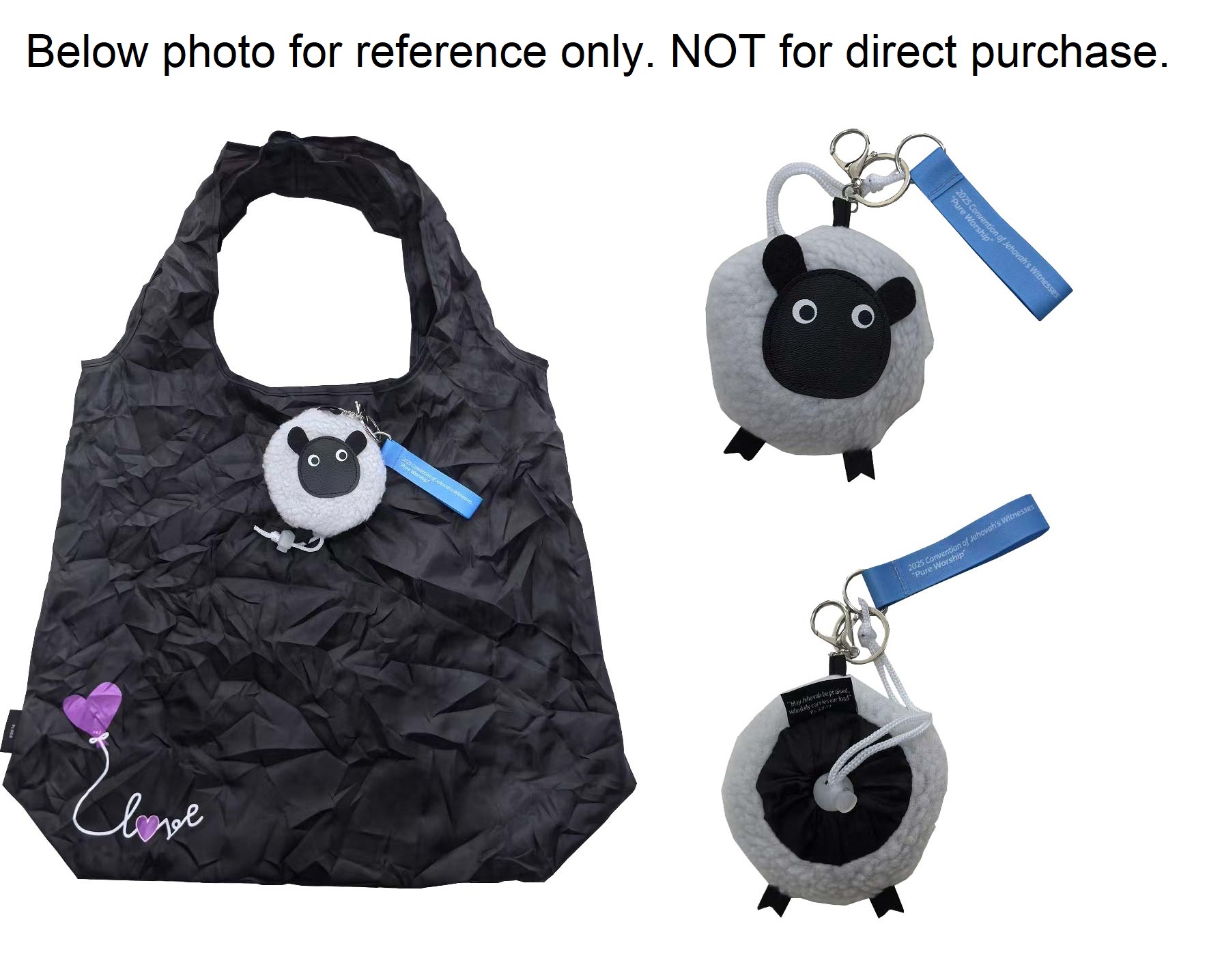 Sheep Shape Foldable Tote Bag