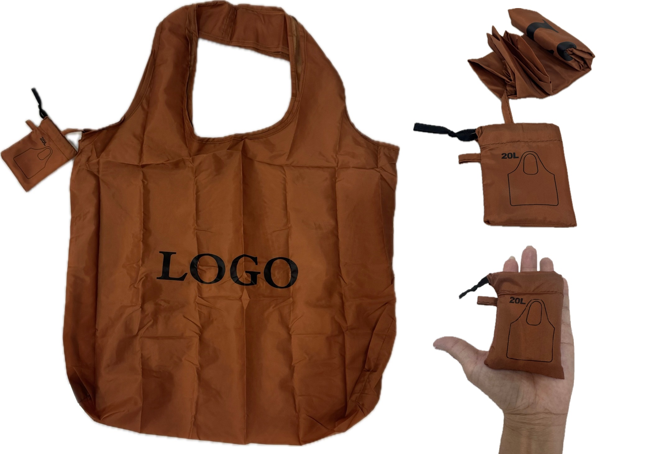 Palm Size / Super Mini Foldable Tote Bag