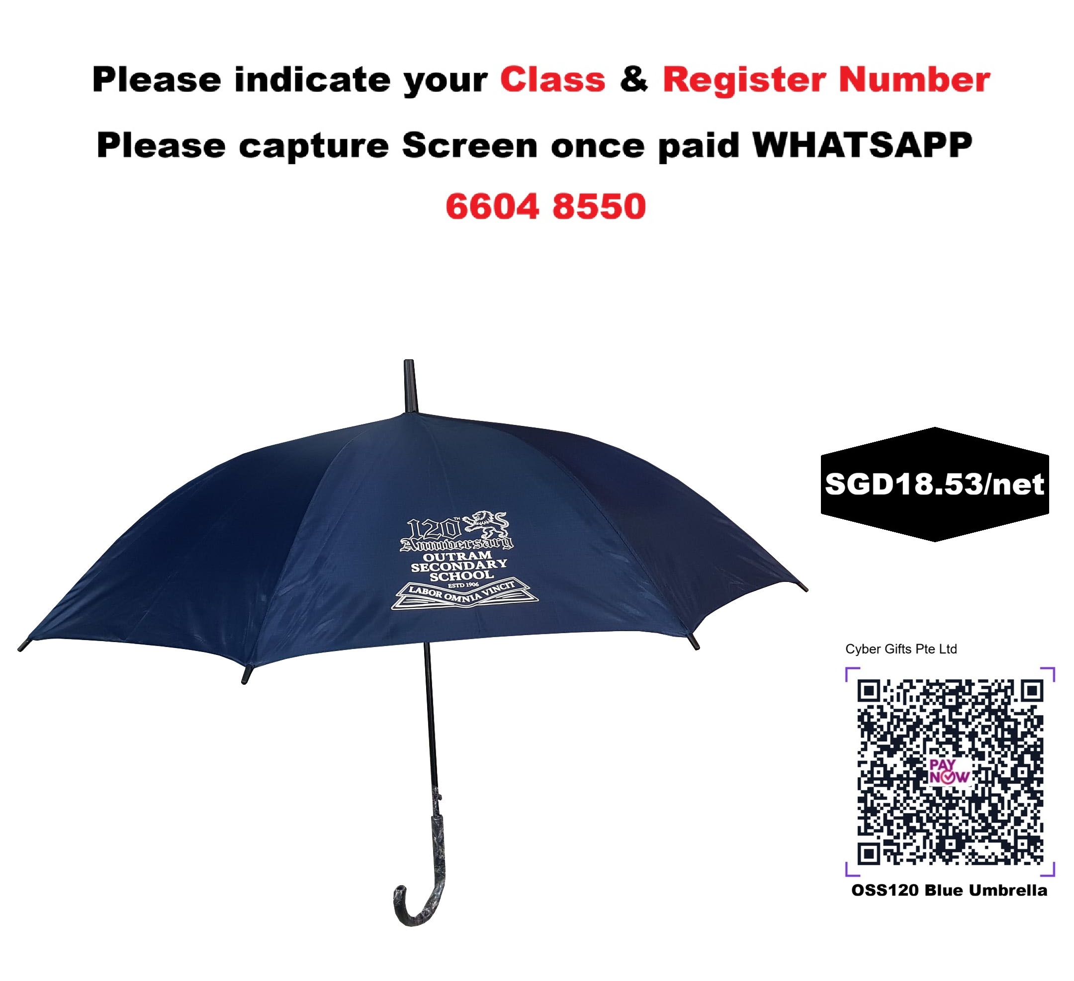 OSS120 Umbrella (Blue)