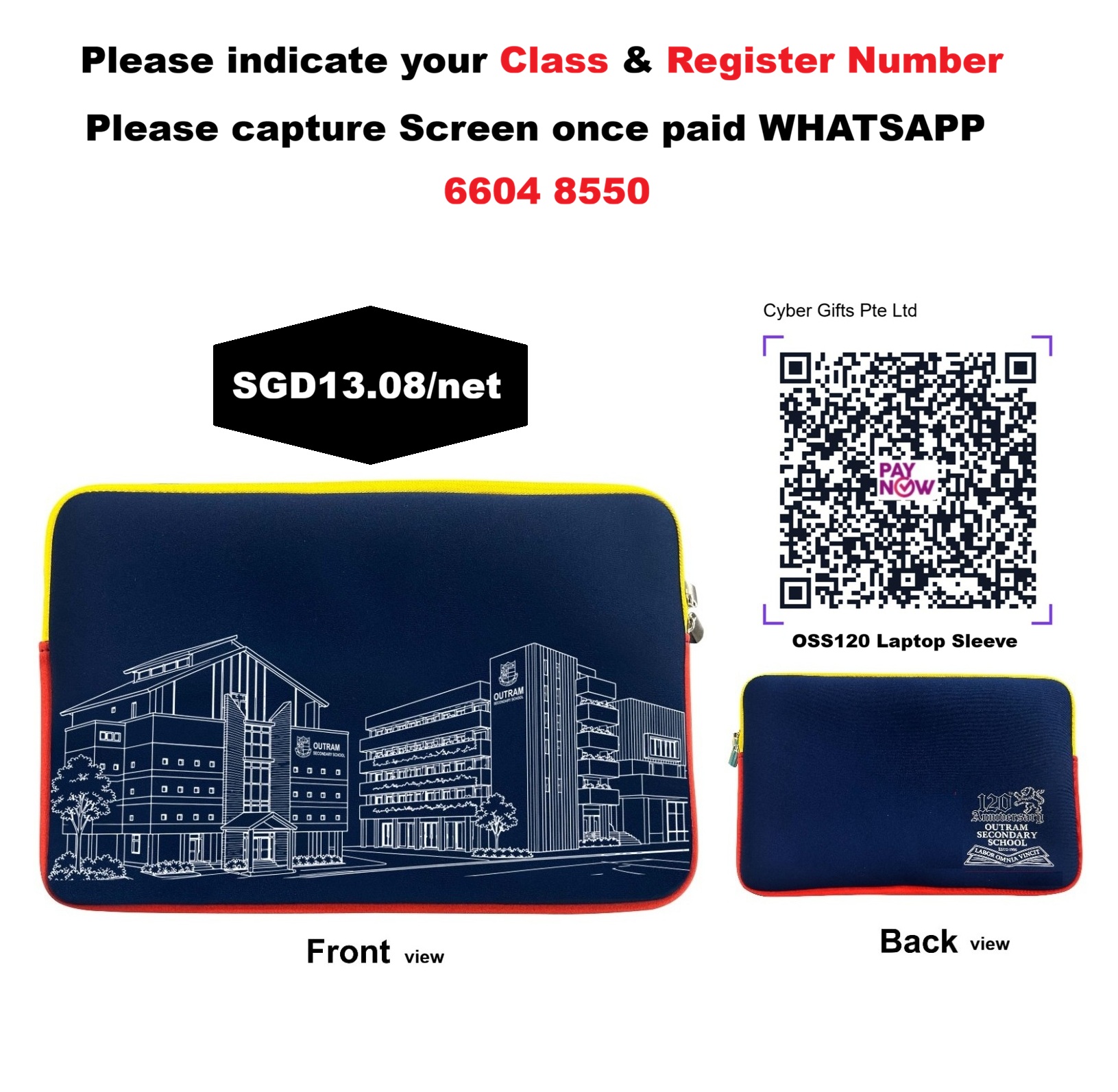 OSS120 Laptop Sleeve
